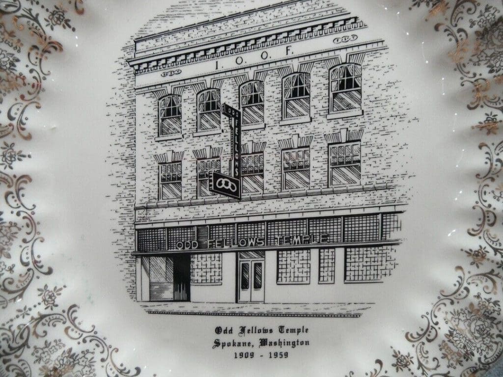 An early turn of the 20th Century plate showing the original Odd Fellows Building that is now known as the Montvale Event Center.